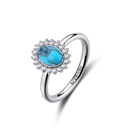 Ringe Brosway Dame FANCY - CLOUD LIGHT BLUE in Silber FCL123E-18 - FCL123E-18
